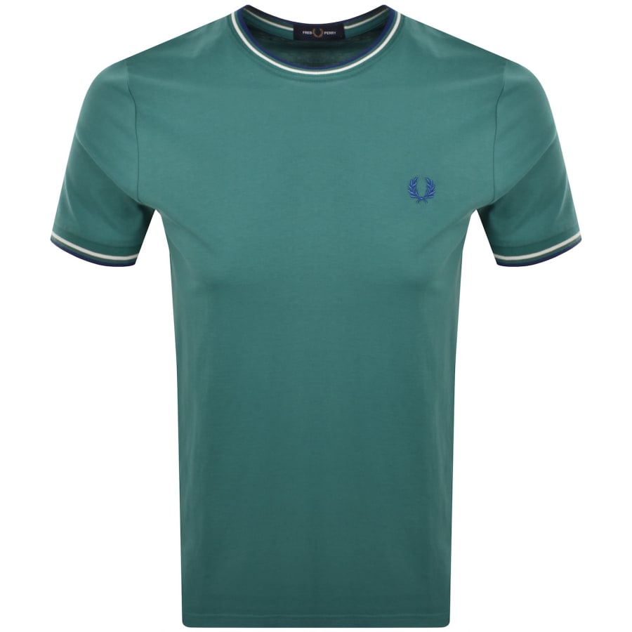 pretty green fred perry  2点 Fred Perry Twin Tipped T Shirt Green | Mainline Menswear us